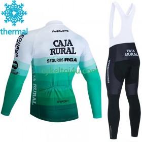 Caja Rural Seguros Rga Cykeltrøje Langærmet + Bib Cykelbukser Vinter Thermal Fleece 2023